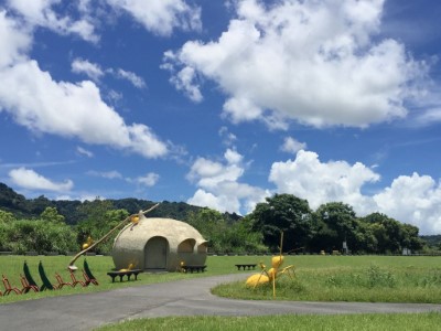 圖3-1. 來平地森林賞花海、騎單車，更可以在蟲鳴鳥叫中森呼吸、深閱讀，絕對讓您留下難以忘懷的森林閱讀體驗